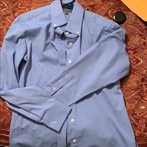 American Airlines  light blue button down
